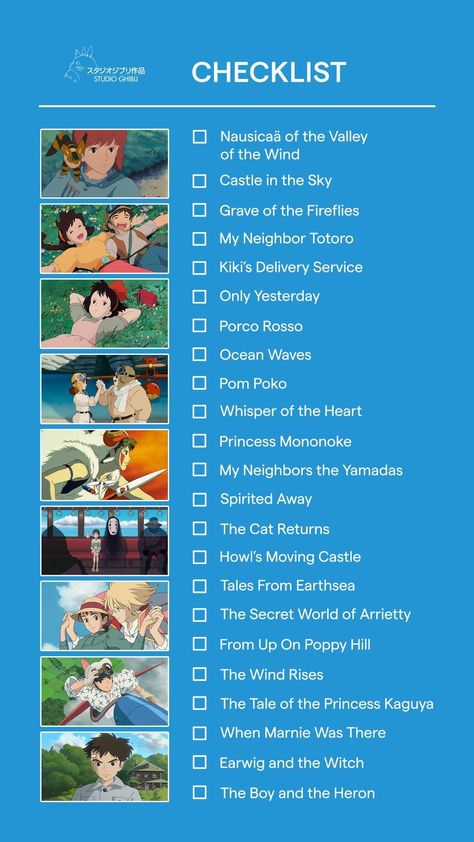 All Studio Ghibli Movies, Marnie Was There, Pom Poko, Tales From Earthsea, Princess Kaguya, Up On Poppy Hill, When Marnie Was There, Secret World Of Arrietty, Grave Of The Fireflies