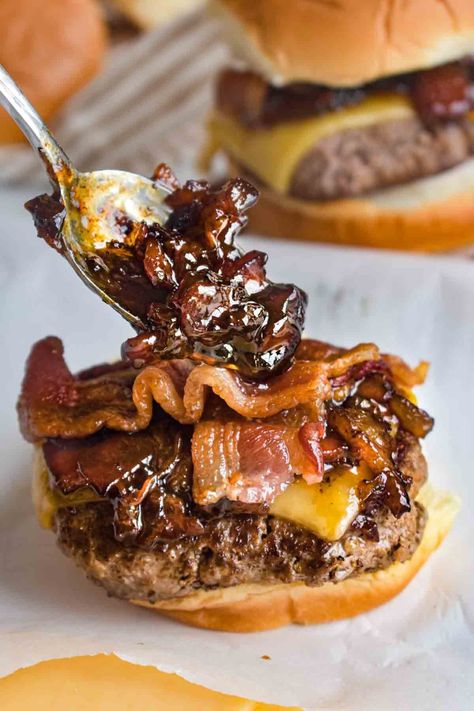 Bacon Jam Burgers (BEST Bacon Jam Recipe, too!)