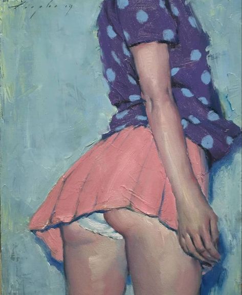 Malcolm T Liepke, Malcolm Liepke, Painting Media, Pink Skirt, Art Galleries, Figure Painting, Figurative Art, American Artists, Oil On Canvas