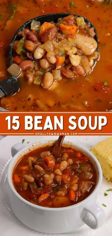 25 Bean Soup, 15 Bean Soup With Smoked Sausage, Seven Bean Soup Recipes, 15bean Soup Recipes, Multi Bean Soup Recipes, 12 Bean Soup Recipes, 7 Bean Soup Recipe, 15 Bean Soup Stovetop, Winter Soups And Stews Healthy