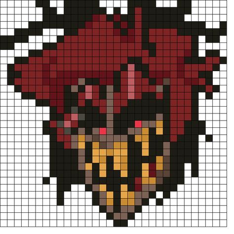 Helluva Boss Perler Bead Patterns, Hazbin Hotel Perler Beads, Hazbin Hotel Kandi, Hazbin Hotel Crochet, Hazbin Hotel Pixel Art, Kandi Cuff, Photo Pattern, Pony Bead Patterns, Thread & Yarn