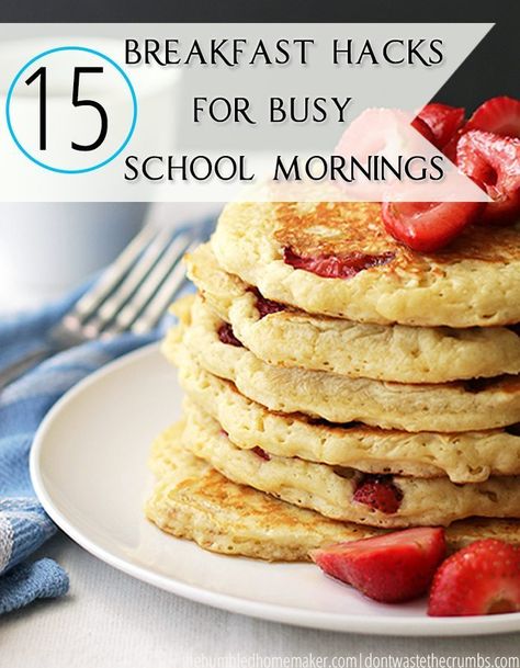 When you need to get your family out the door in a hurry in the morning, these 15 breakfast hacks will come in handy! Breakfast Hacks, Breakfast Hack, Hashbrown Recipes, Make Ahead Meals, Breakfast Time, In A Hurry, Quick Breakfast, Brunch Recipes, In The Morning