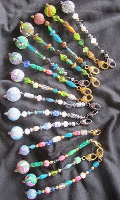 Scissor Fobs, Rings Ideas, Scissor Fob, Beading Crafts, Planner Charms, Beaded Crafts, Zipper Charms, Wire Crafts, Beaded Keychains