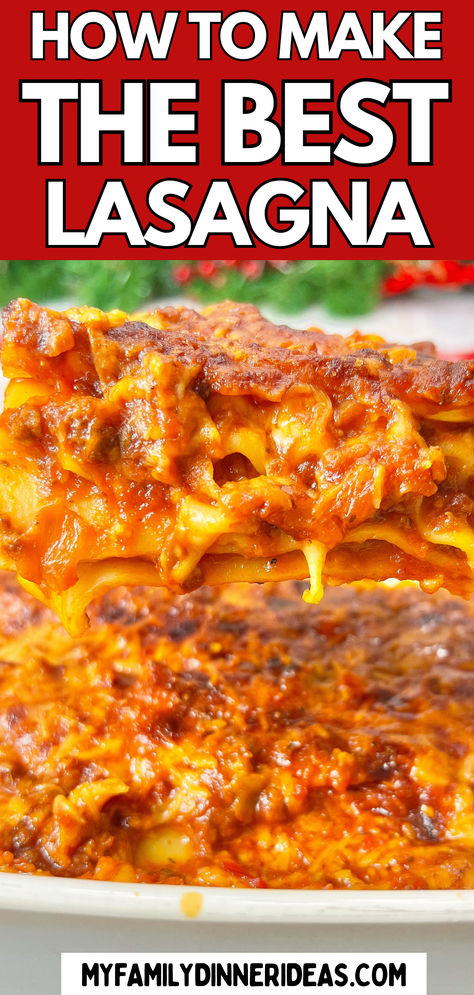 Lasagna recipe Creamy Cheese, Quick Weeknight Meals, Sweet Delights, Lasagna Recipe, Meat Sauce, Indulgent Desserts, Ultimate Comfort Food, Party Treats, Savory Snacks