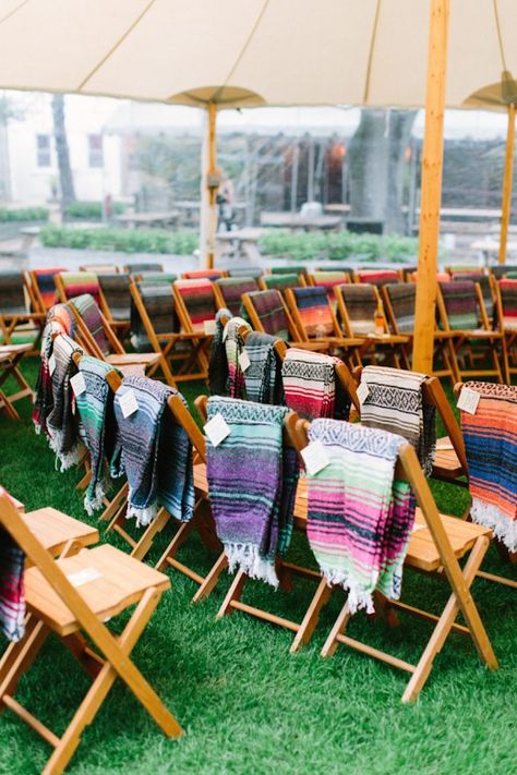 Camping Wedding Ideas, Fiesta Wedding Theme, Outdoor Winter Wedding, Wedding Ceremony Seating, Camping Wedding, Backyard Wedding Ceremony, Fiesta Wedding, Eclectic Wedding, Boda Mexicana