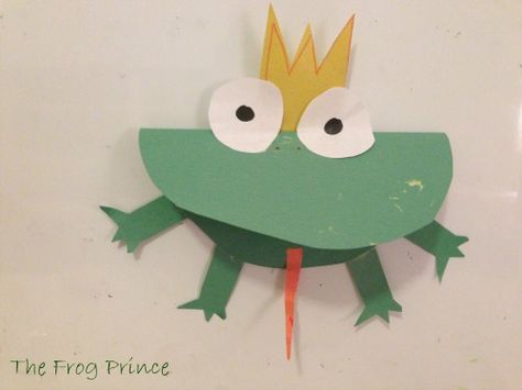 Preschool Story and Craft Ideas Frog Prince Frog Ideas, Fairy Tales Preschool, Fairy Tale Activities, Fairy Tales Unit, Fairy Tale Crafts, Craft Preschool, Princess Crafts, Fairy Tale Theme, Fairytale Nursery