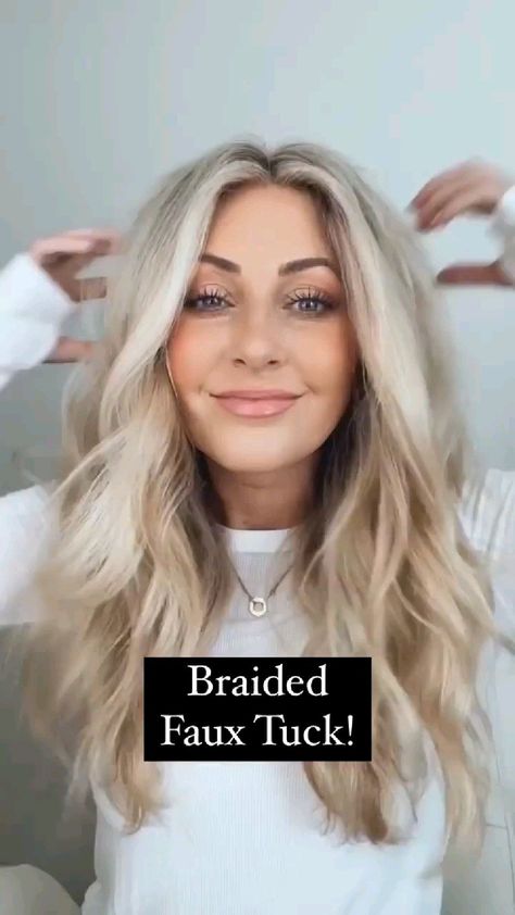 hairstyles for medium hair - hairstyle tutorial Ear Hairstyles, Unique Bridal Hair, Center Part, Hairstyles For Medium Hair, Extensions Hair, Hairstyle Tutorial, Hair Affair, Work Hairstyles, Hairdo For Long Hair