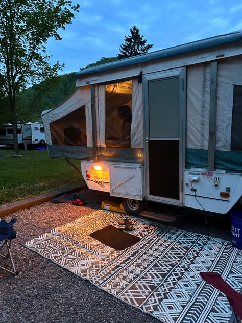 So, my girlfirend and I recently Bought a 1996 Coleman Taos that we found on CRAIGSLIST!?!? I was somewhat skeptical as I myself am an avid Facebook marketplace shopper but the price was right AND I had a phone conversation with the gentleman selling it. I went and looked at the camper and saw that it had a good bit of potential. After several weekends of stripping, painting, staining, and woodwork, we were ready to take our small investment on its first trip! But, the funnest thing about this w Camper Upgrades, Phone Conversation, Price Is Right, The Gentleman, Facebook Marketplace, Taos, Tao, Gentleman, Investment