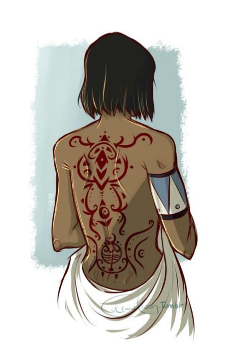 Legend Of Korra Tattoo Ideas, Waterbender Tattoo, Waterbender Oc, Avatar Tattoo, Korra Avatar, Avatar Series, 4 Tattoo, Avatar Cartoon, Avatar Fan Art