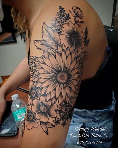 #follow #tattoos #tattooideas #blogging #blogger #blog Front Thigh Tattoos, Tato Paha, Shoulder Sleeve Tattoos, Side Thigh Tattoos, Cowgirl Tattoos, Floral Thigh Tattoos, Flower Thigh Tattoos, Hip Thigh Tattoos, Tattoos Infinity