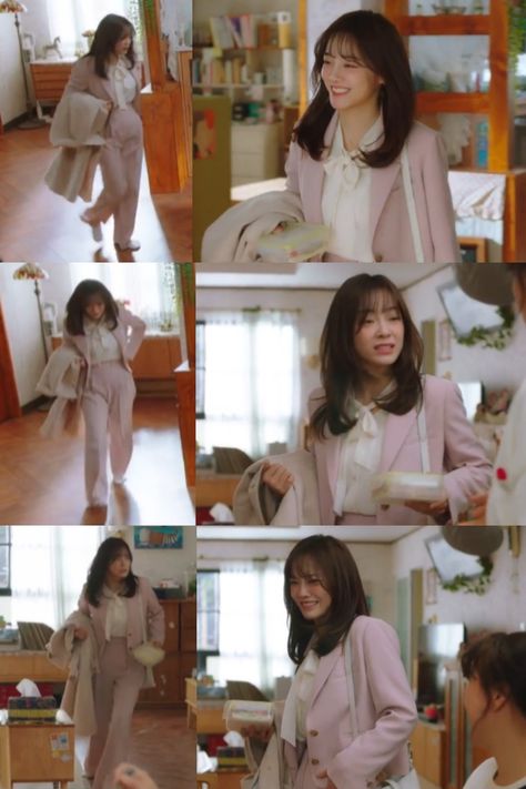 Cute Kdrama Outfits, K Drama Office Outfit, Business Proposal Outfit Shin Hari, Business Proposal Fashion, Kdrama Work Outfits, Kdrama Office Outfits Women, Kdrama Office Outfit, Kdrama Outfits Women Casual, Shin Hari Outfit