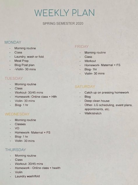 As a college student and expectant mom, it can be tough to stay organized. Here's my weekly schedule to help you get started! #collegestudent #expectantmom Daily Schedule College Student, Part Time Student Schedule, Online College Routine, College And Work Schedule, Full Time Student Schedule, Cleaning Schedule College Student, College Schedule Ideas, Online Student Schedule, Daily Routine Schedule College Student