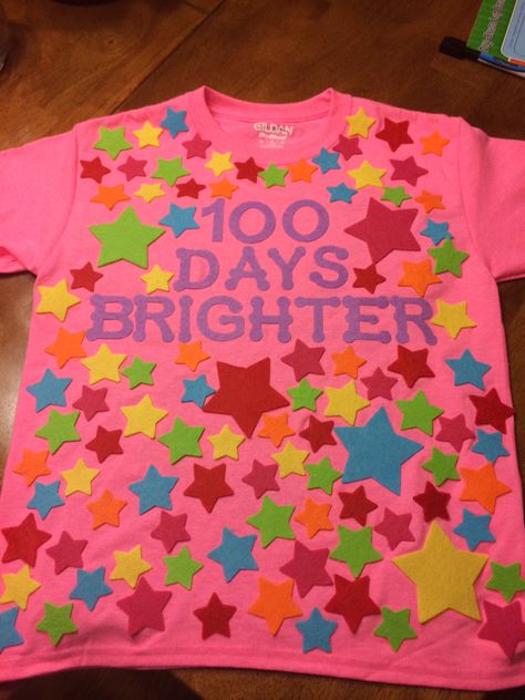 100 Days of school shirt!!! Sam is ready School Shirt Ideas, 100 Days Of School Project Kindergartens, 100 Day Project Ideas, 100 Day Shirt Ideas, 100days Of School Shirt, 100 Días De Clases, 100th Day Of School Crafts, 100 Days Brighter, 100 Day Of School Project