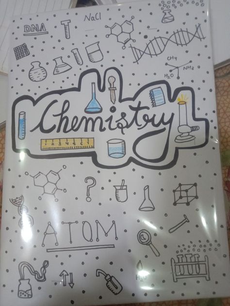 Chemistry Practical File Cover Design, Chemistry Chart Ideas Class 12, Chemistry Project File Cover Ideas, Chemistry File Cover, Chemistry File Cover Decoration, Chemistry Project Cover Page Ideas Aesthetic, Science Practical File Cover Design, Chemistry Practical File Cover, Chemistry Cover Page Design