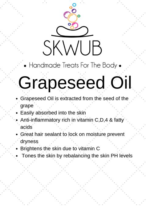 Grapeseed Oil Benefits Skin, Grape Seed Oil Benefits, Grapeseed Oil Benefits, Body Oil Recipe, Essential Oils For Face, Homemade Body Butter, Esthetician Marketing, Body Butters Recipe, Diy Body Scrub