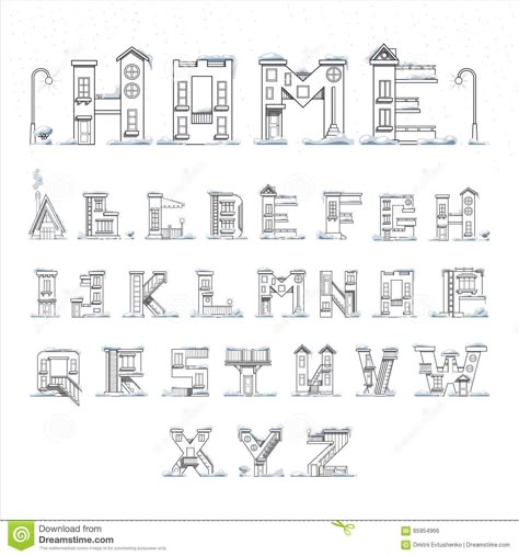 Architect Alphabet, Architecture Alphabet, Architectural Font, Animal Design Illustration, Latin Letters, Architecture Typography, Activity For Adults, Room Illustration, Latin Alphabet