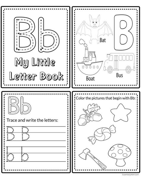 These fun printable ABC mini books are a great way for your little ones to learn the alphabet in a variety of ways. Pre K Alphabet Book, Letter A Alphabet Book, Preschool Abc Book, Number Booklets Free Printable, Alphabet Booklets Free Printable, Abc Book Printable Free, Alphabet Mini Book Free Printable, Mini Books Printable Free, Alphabet Books For Preschool