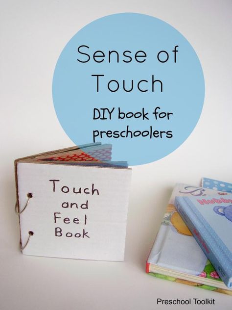 Sense of touch DIY book activity for toddlers and preschoolers #preschool #playmatters Preschool Toolkit Preschool Sensory Play, Senses Preschool, Preschool Sensory, Touch And Feel Book, Diy Sensory, Activity Preschool, Literature Activities, Diy Preschool, Feelings Book