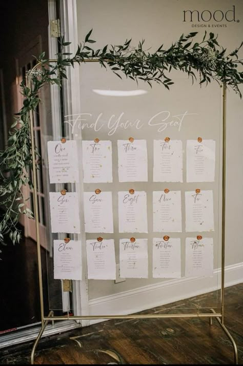 Diy Glass Seating Chart Wedding, Mirror Seating Chart With Paper, Seating Chart On Acrylic, Plexiglass Wedding Seating Chart, Wire Seating Chart Wedding, Clear Seating Chart Wedding, Inexpensive Wedding Seating Chart, Formal Seating Chart Wedding, Hanging Table Seating Chart Wedding