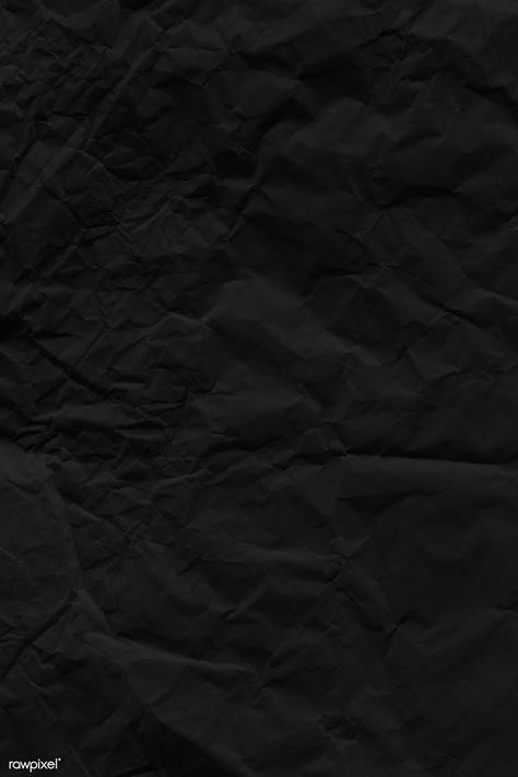 Crumpled black paper textured background | free image by rawpixel.com / katie Black Crumpled Paper, Black Textured Wallpaper, Wrinkled Paper Background, Crumpled Paper Background, Black Paper Texture, Black Paper Background, Kertas Vintage, Crushed Paper, Black Texture Background