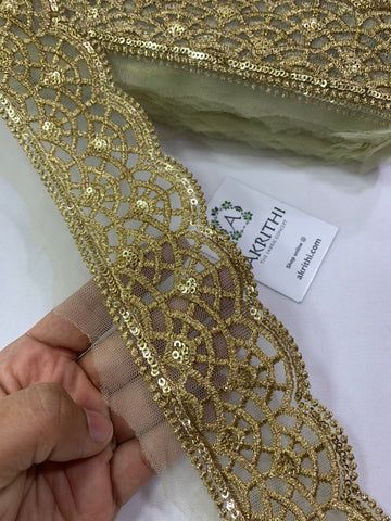 Gold Lace Fabric, Heavy Dresses, Satin Fashion, Border Embroidery Designs, Border Embroidery, Silk Fabrics, Saree Border, Indian Bridal Outfits, Gold Silk