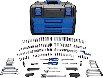 Kobalt 227-Piece Standard/Metric Mechanics Tool Set with Case 86756 Craftsman Tools Set, Kobalt Tools, Shoe Ottoman, Craftsman Tools, Victoria Shoes, Mechanics Tool Set, Cozy Life, Socket Wrench Set, Hand Tool Sets