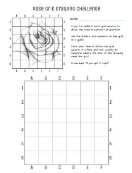 Grid Drawing practice worksheet in PDF form. Even if you don't intend to do more extensive grid drawing project, this is a handy worksheet to have for early finishers, substitute plans, or technique days. Grid Drawing Practice, Grid Drawing Worksheet, Drawing Worksheet, Grid Drawing, Substitute Plans, 2024 Art, Pencil Drawing Tutorials, Art Theory, Art Camp