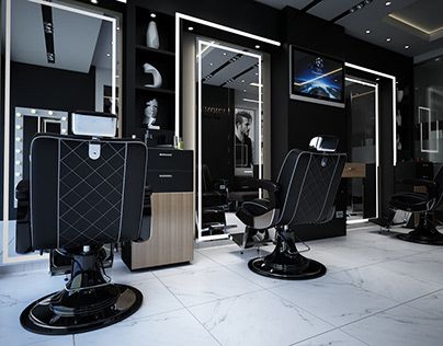 Check out new work on my @Behance portfolio: "L'Homme Salon" http://be.net/gallery/79947835/LHomme-Salon Men Salon Design, Mens Salon Interior Design, Salon Display Ideas, Luxury Barbershop Interior Design, High End Barbershop Design, Black Salon Interior, Luxury Barbershop, Hair Salon And Barber Shop In One, Dark Barber Shop Interior