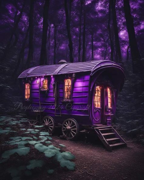 Purple Autumn Aesthetic, Purple Steampunk, Bus Aesthetic, Purple Autumn, Steampunk Aesthetic, Purple Things, Circus Tent, Space Pirate, Autumn Aesthetic