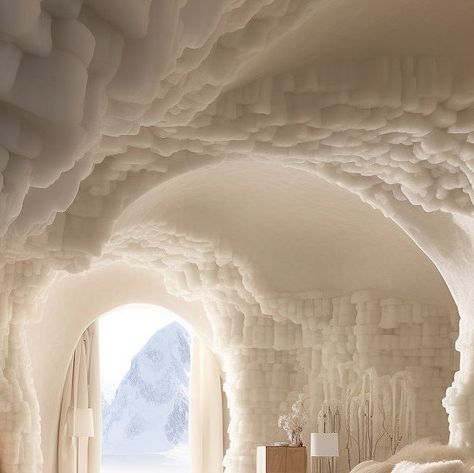 Igloo Aesthetic, Ski Dubai, Brand Moodboard, Ice Hotel, Themed Rooms, Holiday 2024, Moon Boot, Organic Architecture, October 29