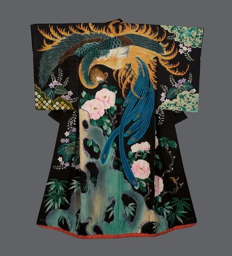 Wander Art, Moda Kimono, The Kimono Gallery, Kimono Gallery, Furisode Kimono, Taisho Period, Japanese Legends, Kimono Japan, Art Chinois