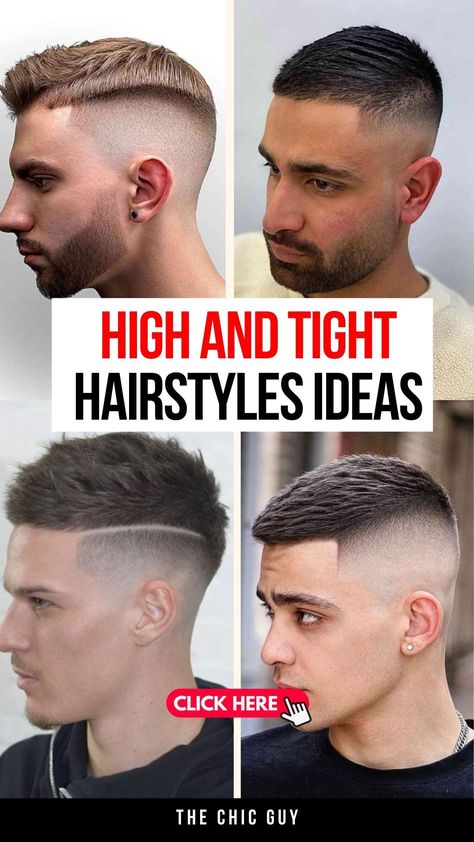 High and Tight Haircuts: Classic & Modern Ideas for Men Mid Fade Combover Haircut Men, Mens Hairstyles High Fade, High Skin Fade Haircut Men, High Fade Long Top, Very Short Hair Men Fade, Men’s High Fade Haircut, Hard Part Haircut Mens, High Skin Fade Men, Haircuts For Men Straight Hair