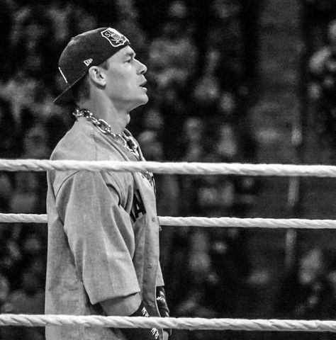 John Cena, White Photo, Black And White, White, Black