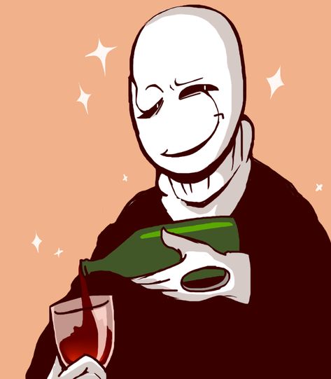 [Thirsty, My Dear?] by wolfifi Human Gaster, Paragraph In English, Mouth Game, W.d Gaster, Idk Anymore, Undertale Gaster, First Human, Undertale Funny, First Humans