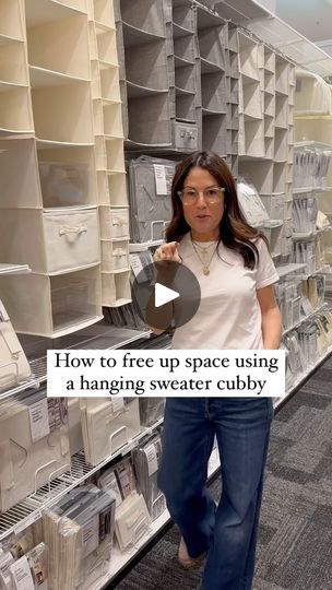 184K views · 3.9K reactions | You’ve freed up space in your closet by tossing out what you don’t need, so now you can organize what you use. Hanging cubbies are great for this, I also recommend getting these clear bins to maximize the cubby space #closetorganizing #iloveorganizing #professionalorganizing | OrganizeDetroit | organizedetroit · Original audio Clear Bins, Hanging Closet Organizer, Hanging Closet, Can Organizer, Closet Goals, Container Store, Professional Organizer, Closet Space, Storage Bin