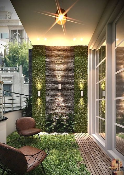 Boho Deck, Artificial Vertical Garden, Artificial Green Wall, Balcony Ideas Apartment Outdoor, Small Balcony Garden, Grass Wall, Small Deck Decorating Ideas, Green Wall Decor, Grass Decor