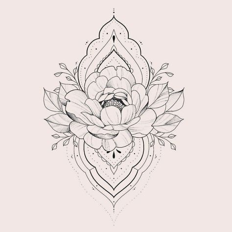 Mandala Flower Tattoos, Geometric Mandala Tattoo, Lotus Tattoo Design, Biomechanical Tattoo, Elbow Tattoos, Fire Tattoo, Hand Tattoos For Women, Beautiful Tattoo, Floral Tattoo Design