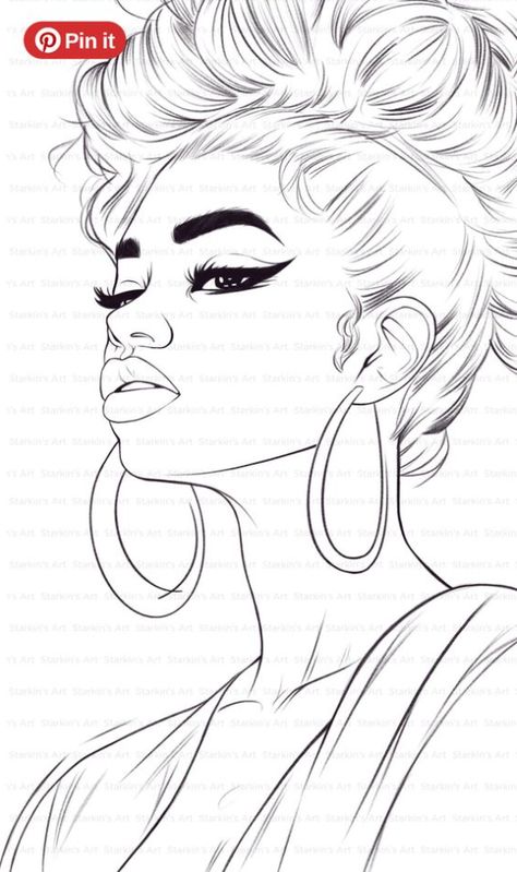 Black Women Drawings Sketch – BLACK FASHION COLORING Black Woman Coloring Pages Procreate - davidreed.co Black Woman Coloring Pages, Coloring Pages Of Women, Black Women Drawings Sketch, Black Women Drawings, Black Art Drawings, Line Art Coloring Pages, Coloring Pages Procreate, Procreate Coloring Pages, Face Coloring Pages