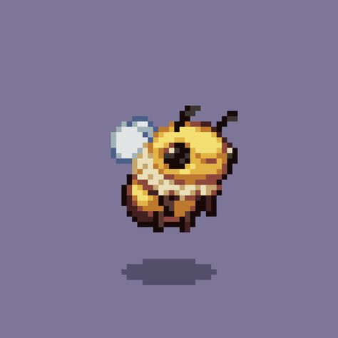 Pixel Art Bee, Bee Pixel Art, Piskel Art, Pixel Characters, Pixel Art Tutorial, Easy Pixel Art, Pixel Art Templates, 8bit Art, Cool Pixel Art