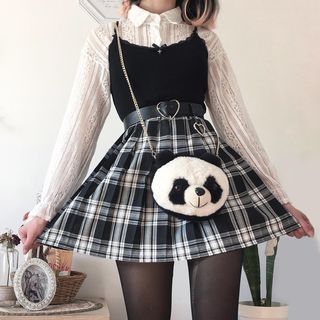 Pleated Plaid Skirt, Villain Era, E Girl Outfits, Egirl Outfits, E Girl, Kawaii Fashion Outfits, List Of Things, Character Ideas, Swaggy Outfits