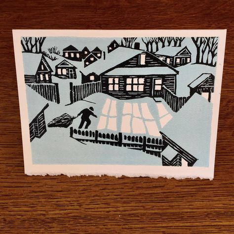 Lino Christmas, Linocut Christmas, Lino Ideas, Relief Printmaking, Print Christmas Card, Linoleum Print, Lino Art, Lino Cuts, Relief Printing