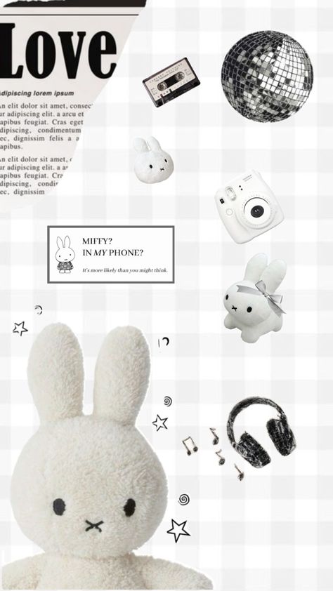 miffy/ bunnys dotted around with newspaper clipping in top left corner Pochacco Wallpaper Iphone, Miffy Wallpaper, Pochacco Wallpaper, 3d Wallpaper Cute, Cute Iphone Wallpaper Tumblr, Walpaper Hello Kitty, Wallpaper Iphone Summer, Iphone Wallpaper Kawaii, Magazine Collage