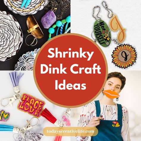 40 Creative Shrinky Dink Craft Ideas - Today's Creative Life Shrinky Dink Keychain, Diy Unicorn Cake, Shrinky Dink Art, Diy Shrink Plastic, Diy Honeycomb, Shrinky Dink Jewelry, Shrinky Dink Crafts, Shrinky Dink Earrings, Shrink Paper