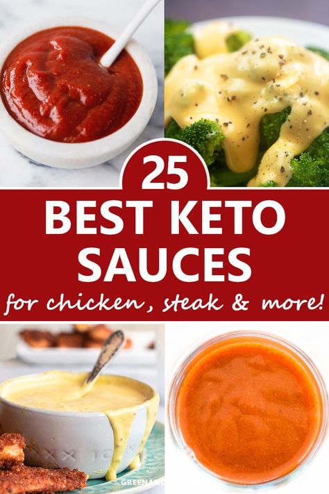 Sauces For Chicken, Keto Sauce, Low Carb Marinara, Keto Sauces, Best Guacamole Recipe, Breakfast Low Carb, Low Carb Sauces, Resep Diet, Chicken Steak