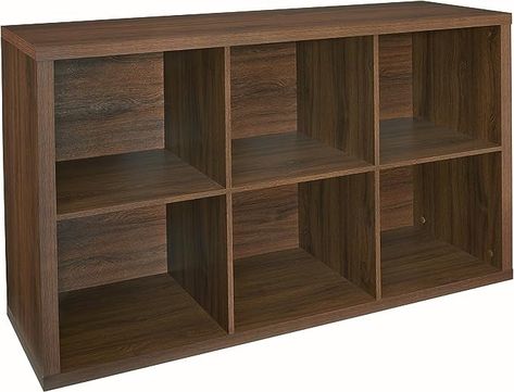 Amazon.com: ClosetMaid 6 Cube Storage Shelf Organizer Bookshelf with Back Panel, Easy Assembly, Wood, Dark Chestnut Finish : Home & Kitchen 6 Cube Storage, Cube Drawers, 6 Cube Organizer, Wood Cube, Cube Storage Shelves, Cube Storage Unit, Cubby Shelf, Bookshelf Organization, Collapsible Storage Bins