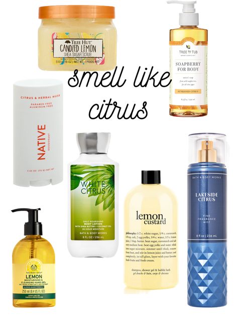 Citrus Smell Aesthetic, Citrus Scented Shower Routine, Citrus Body Care, Smell Like Citrus, How To Smell Like Fruits, How To Smell Like Lemons, Smell Good Combo Fruity, How To Smell Like Oranges, Citrus Perfume For Women