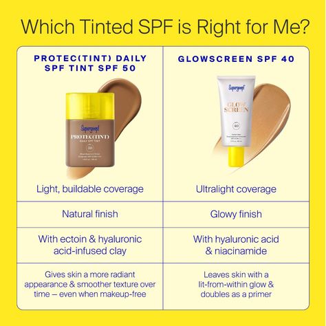 Shop Supergoop!’s Protec(tint) Daily SPF Tint SPF 50 Sunscreen Skin Tint with Hyaluronic Acid-Infused Clay at Sephora. This daily tint protects skin. Supergoop Tinted Sunscreen, Tinted Sunscreen, Tinted Spf, Skin Tint, Spf Sunscreen, Skincare Ingredients, Tinted Moisturizer, Free Makeup, Salicylic Acid