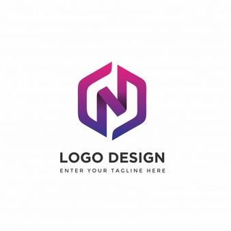 Modern n with hexagon logo design templates Hexagon Logo Design, H Logo Design, Wm Logo, Letter N Logo, N Logo Design, Hexagon Logo, Star Logo Design, Sport Logos, Type Logo