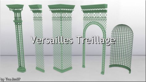 Gardens Of Versailles, School Of Athens, Furniture Cc, Ceiling Trim, Versailles Garden, Royal Furniture, Dancing Bears, Sims 4 Build, Cc Sims