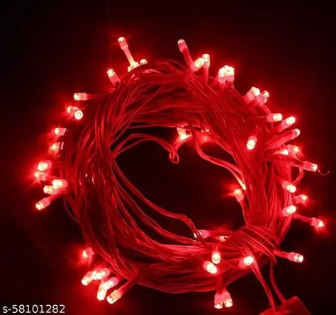 String Lights- Red 40 Feet LED Series Fairy Light-Home Office Balcony Bedroom Diwali Christmas Festival Decoration {Colors Available-Red Green Blue White Pink Yellow Golden} Indian 1 Dj Night Decoration, Balcony Bedroom, Christmas Festival, Red 40, Fairy Light, Woman Bags Handbags, Women Accessories Bags, Festival Decorations, Light Red